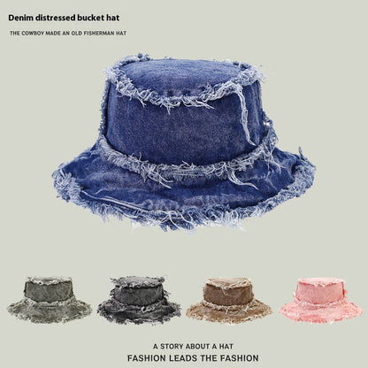 Washed Old Burr Double-sided Wear Bucket Hat BEUPFORLIFE.com