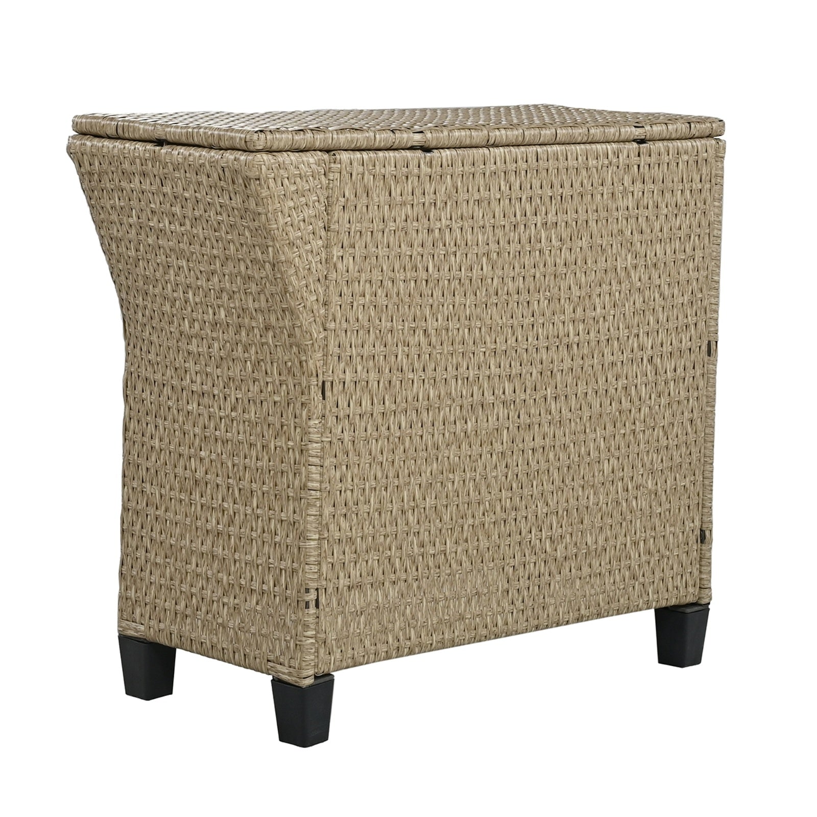 U Style 6-Person Fan-Shaped Rattan Set With Cushions   Table Be Up For Life