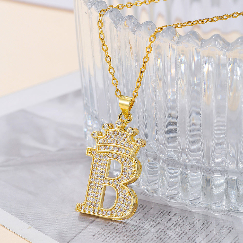 Uppercase Letter Necklace BEUPFORLIFE.com