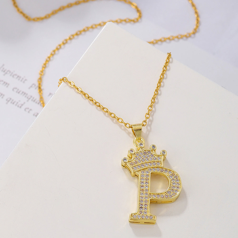 Uppercase Letter Necklace BEUPFORLIFE.com