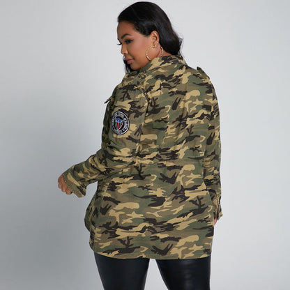 Ladies Camouflage Casual Jacket beupforlife