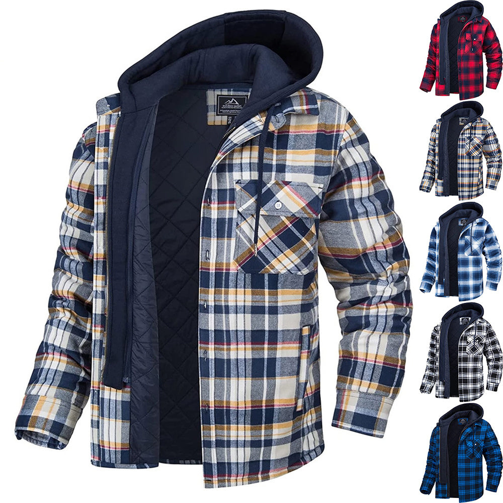 Plaid Hooded Winter Warm Coat Be Up For Life