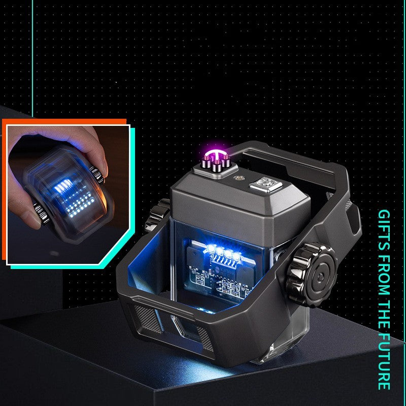 Pulse Lighter Double Arc Outdoor Windproof Type-C Charging Be Up For Life