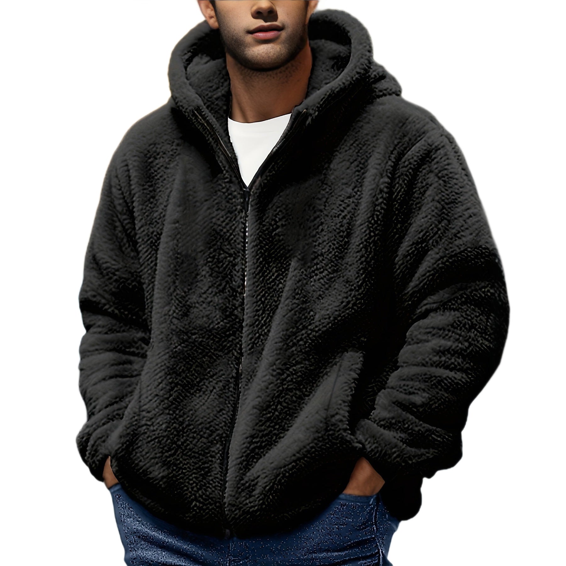 Fleece Lined Hooded Jacket BEUPFORLIFE.com