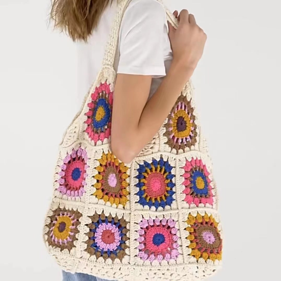 Crochet Tote Shoulder Bag