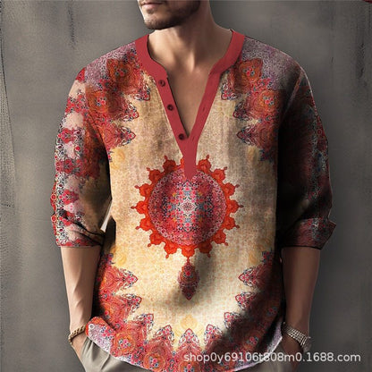 Printed Jacquard/Linen Sweater BEUPFORLIFE.com