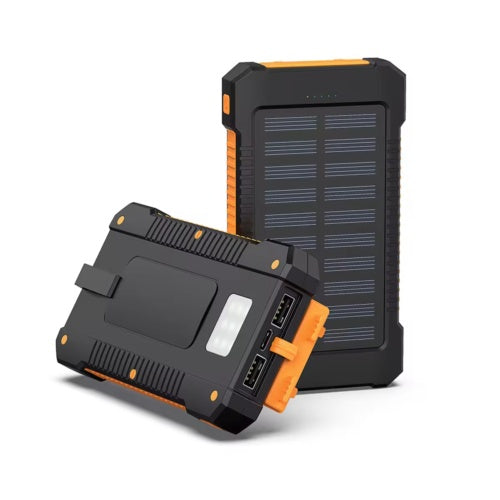 2USB Portable Super Solar Power Bank Charger w/ LED Flashlight 30000mAh Be Up For Life