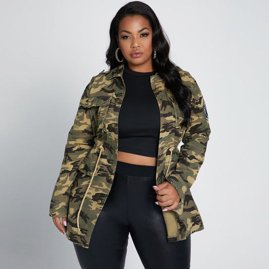 Ladies Camouflage Casual Jacket beupforlife