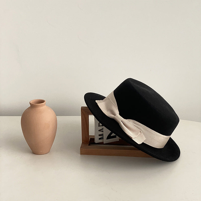 French Retro Flat-brimmed Cap Be Up For Life