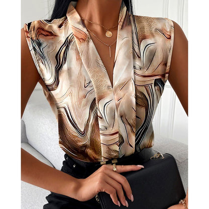 Printed Sleeveless Top