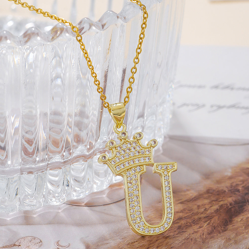 Uppercase Letter Necklace BEUPFORLIFE.com