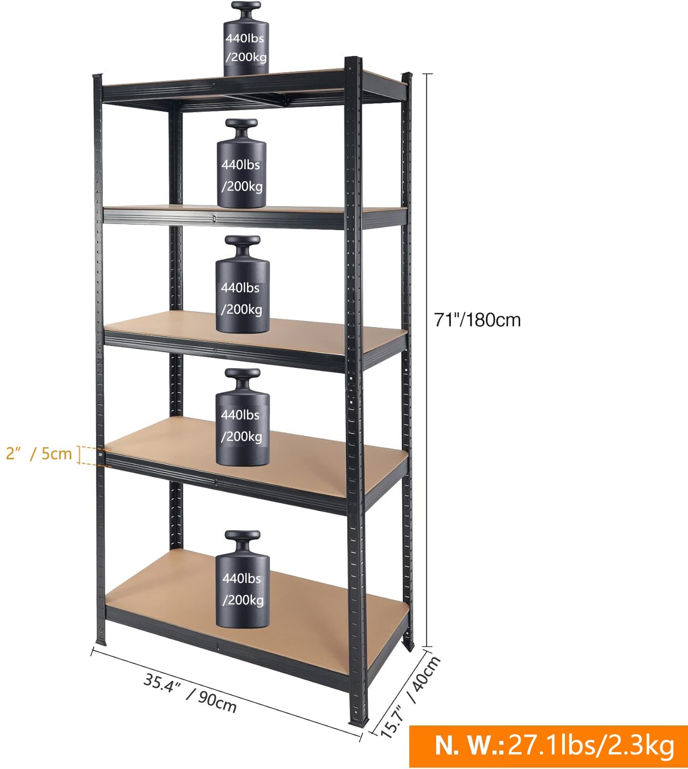 Heavy-duty 2000 Lb Capacity Garage Storage Rack Be Up For Life