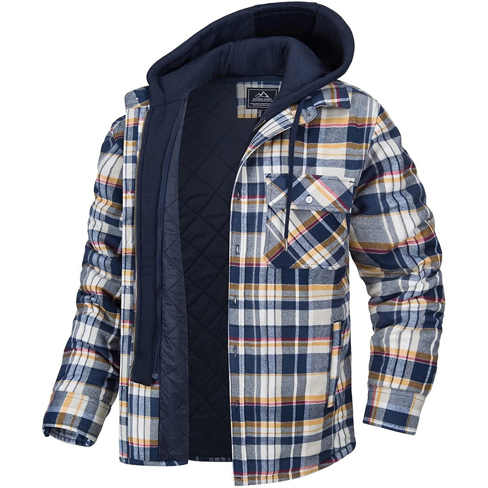 Plaid Hooded Winter Warm Coat Be Up For Life