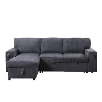 U STYLE Sleeper Sectional Sofa w/ Storage Space Be Up For Life