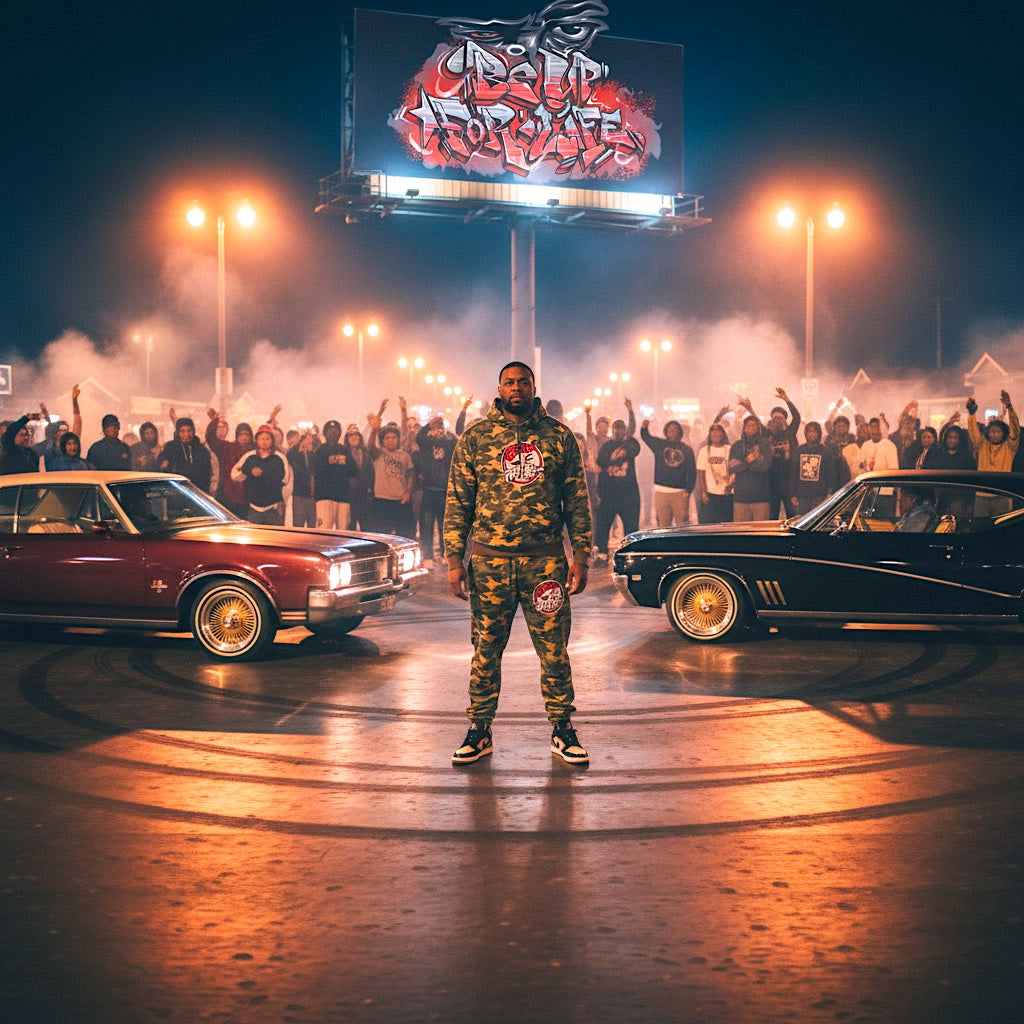 Camo Jogger Set w/Chenille Patch (Unisex)