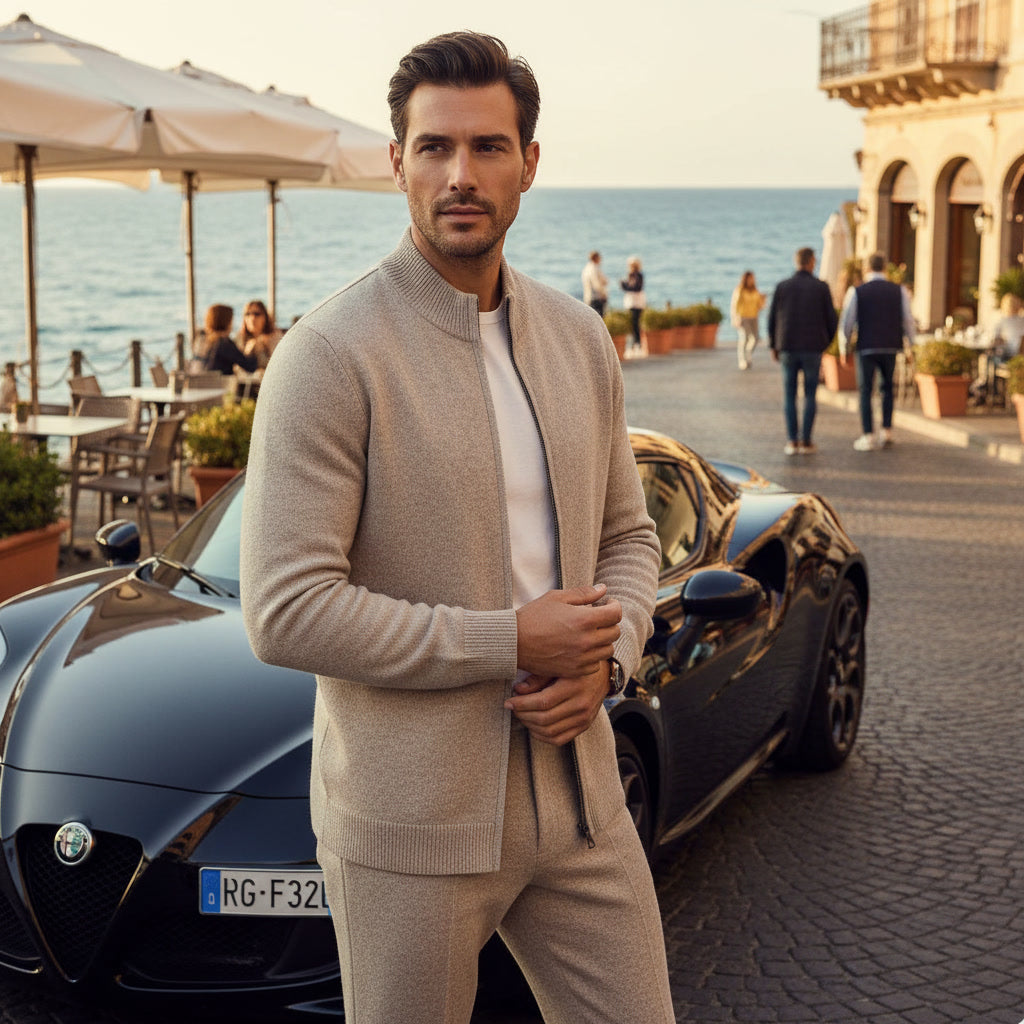 Men's Double-strand Thickened Wool Suit