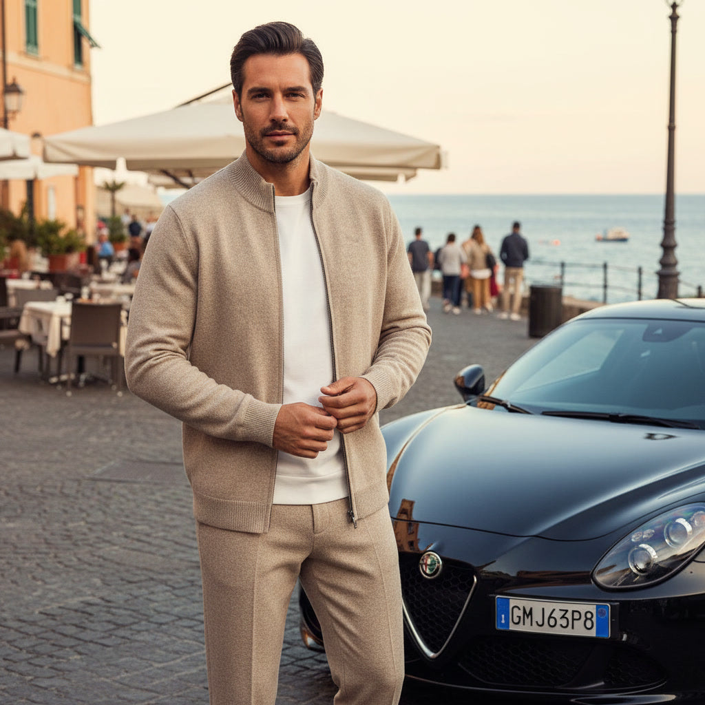 Men's Double-strand Thickened Wool Suit