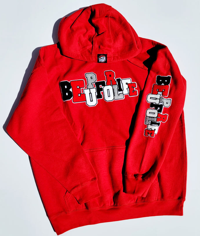 BE UP Hoodie - Alphabet Chenille Patch