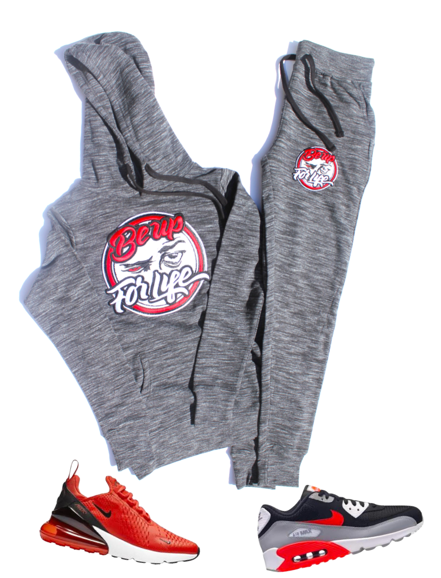 Ladies French Terry, Marled Ash, or Purple Jogger (FREE SHIPPING, USA Only) - BEUPFORLIFE.com