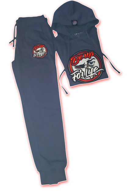 Women's Shale Blue French Terry Jogger (FREE SHIPPING, USA Only) - BEUPFORLIFE.com