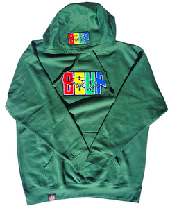 BE UP Hoodie - Alphabet Chenille Patch